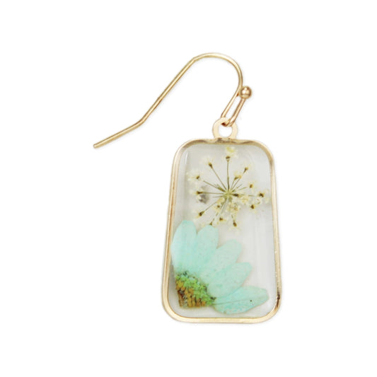 Vintage Mint | Dried Flower Earrings
