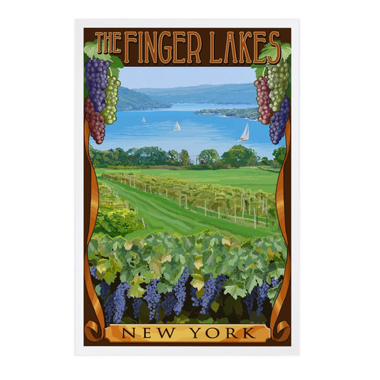 Vineyard, Finger Lakes, NY - Premium Postcards