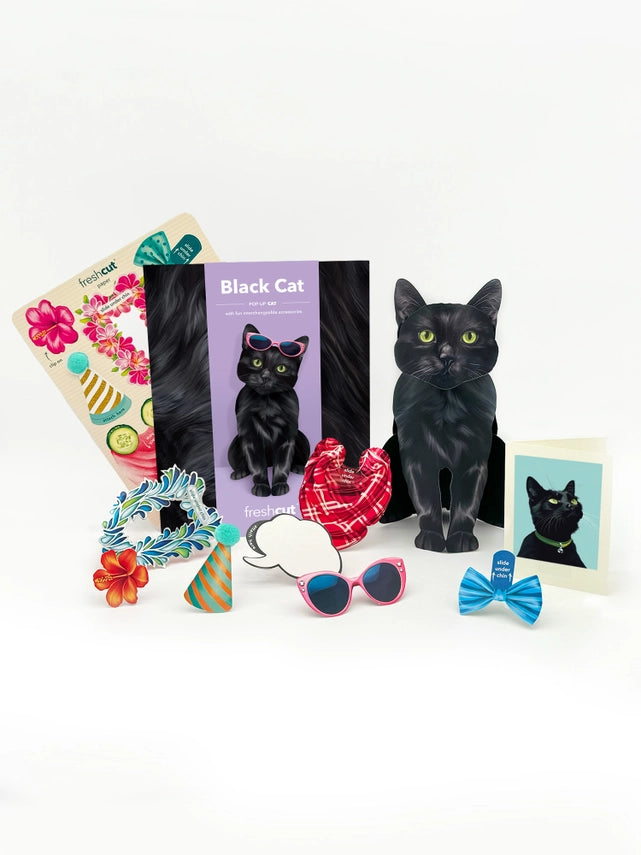 Black Cat | Pop-Up Greeting Card