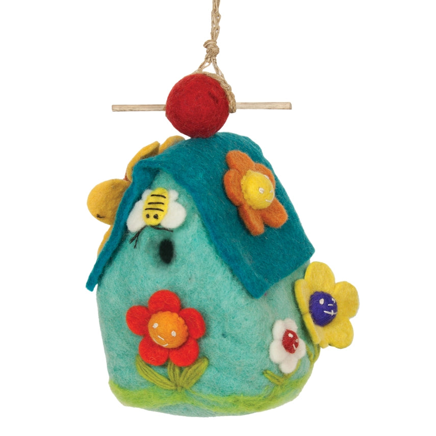 Flower House | Felt Birdhouse