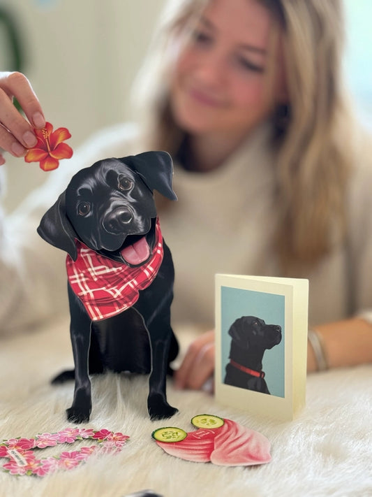 Black Lab | Pop-Up Greeting Card