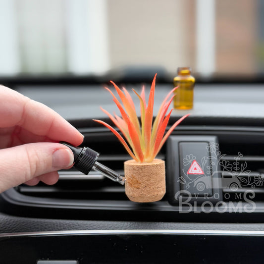 Orange Spikey Plant | Car Vent Clip Diffuser