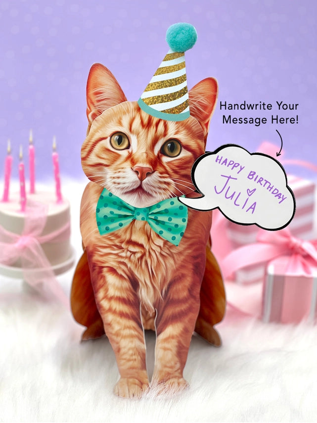 Orange Tabby | Pop-Up Greeting Card