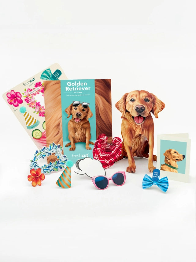 Golden Retriever | Pop-Up Greeting Card