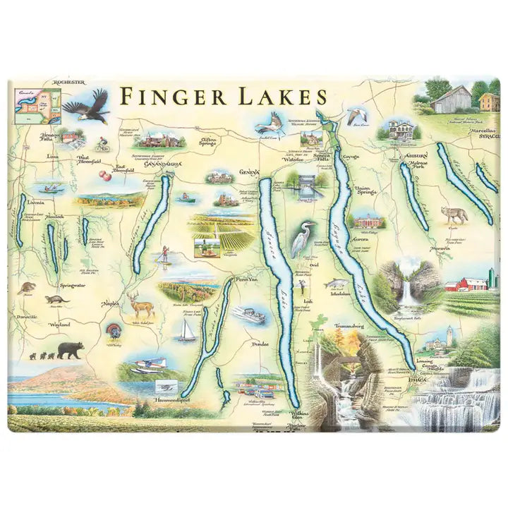 Magnet | Finger Lakes, NY Map (RESTOCK)