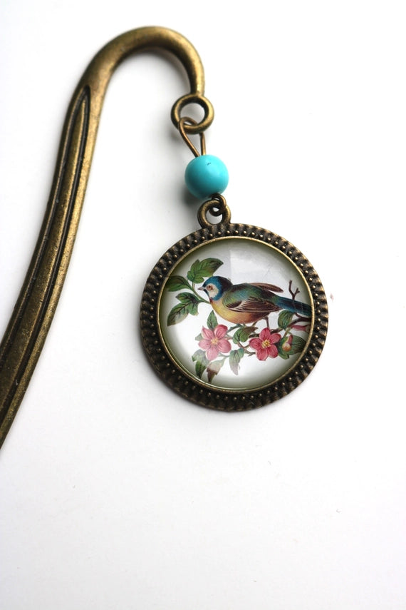Bronze & Glass Cabochon Bookmarks