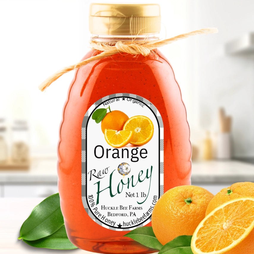 Orange Raw Honey 8oz (NEW ARRIVAL)