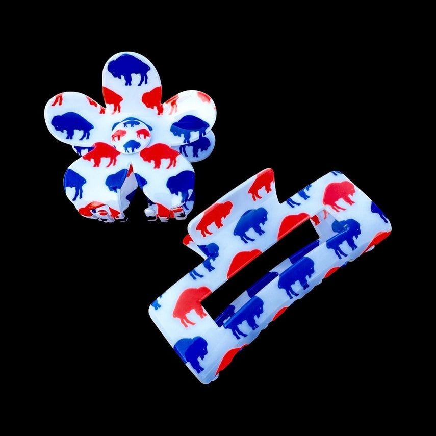 Flower Claw Clip | Buffalo Bills