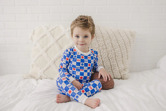 Checker Bamboo Toddler 2PC Set | Buffalo Bills