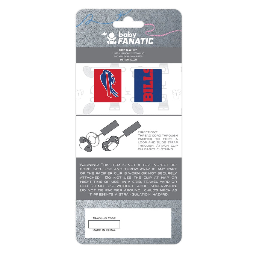 Pacifier Clips 2PC | Buffalo Bills