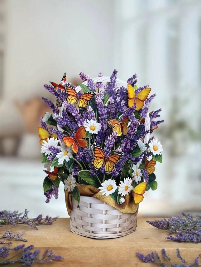 Lavender & Butterflies | Pop-Up Greeting Card