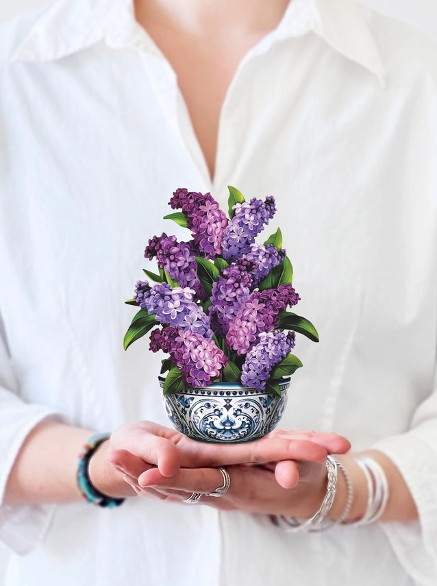 Mini Garden Lilacs | Pop-Up Greeting Card