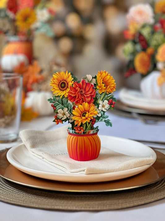 Mini Pumpkin Harvest | Pop-Up Greeting Card