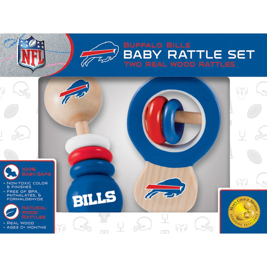 Baby Wooden Rattle Set | Buffalo Bills