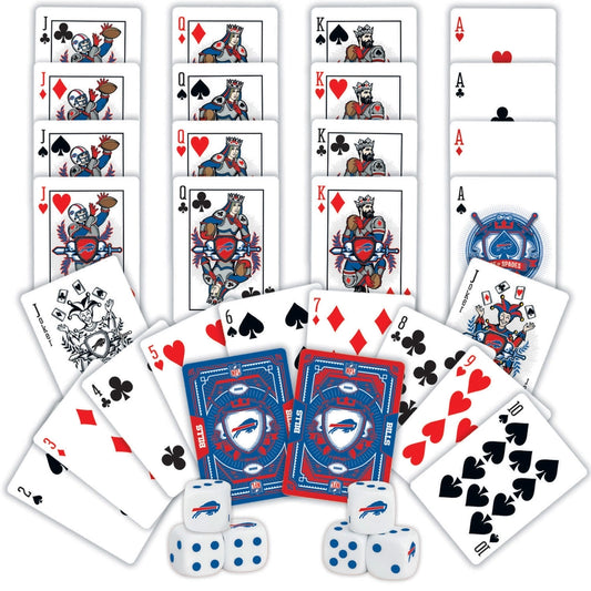 2 Decks Of Playing Cards & Dice Set | Buffalo Bills