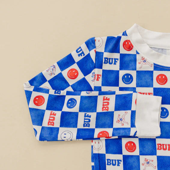 Checker Bamboo Infant Zippy | Buffalo Bills