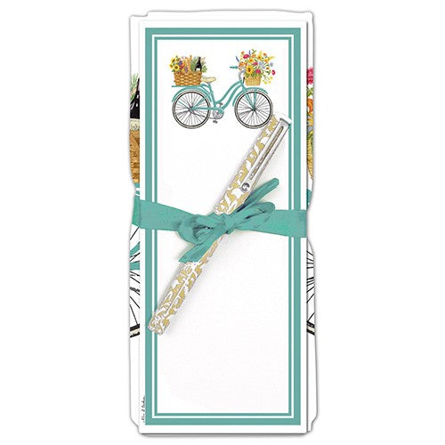 Flour Sack Towel & Magnetic Note Pad Sets