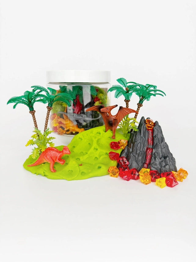 Dinosaur Volcano Dough-To-Go | Watermelon