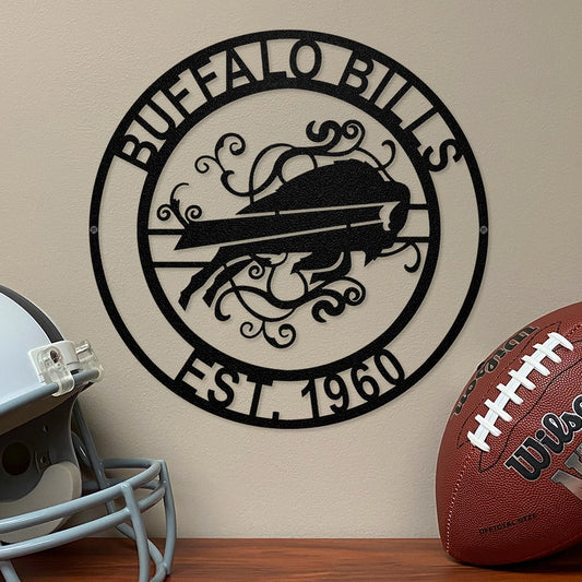 Laser Cut Metal Sign | Buffalo Bills