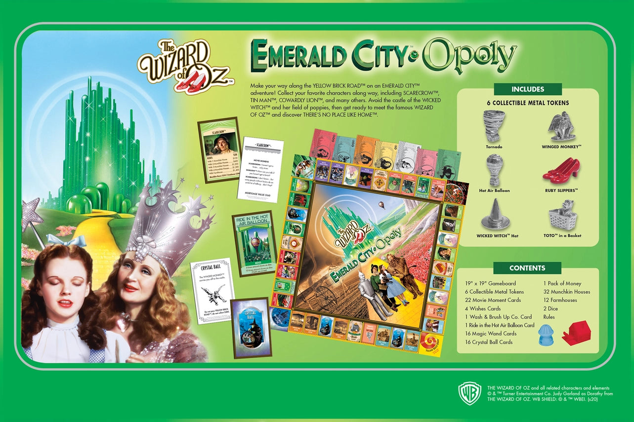 Emerald City-Opoly Board Game | The Wizard Of Oz