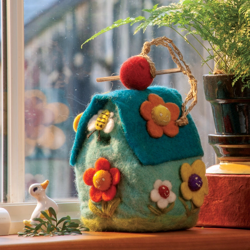 Flower House | Felt Birdhouse
