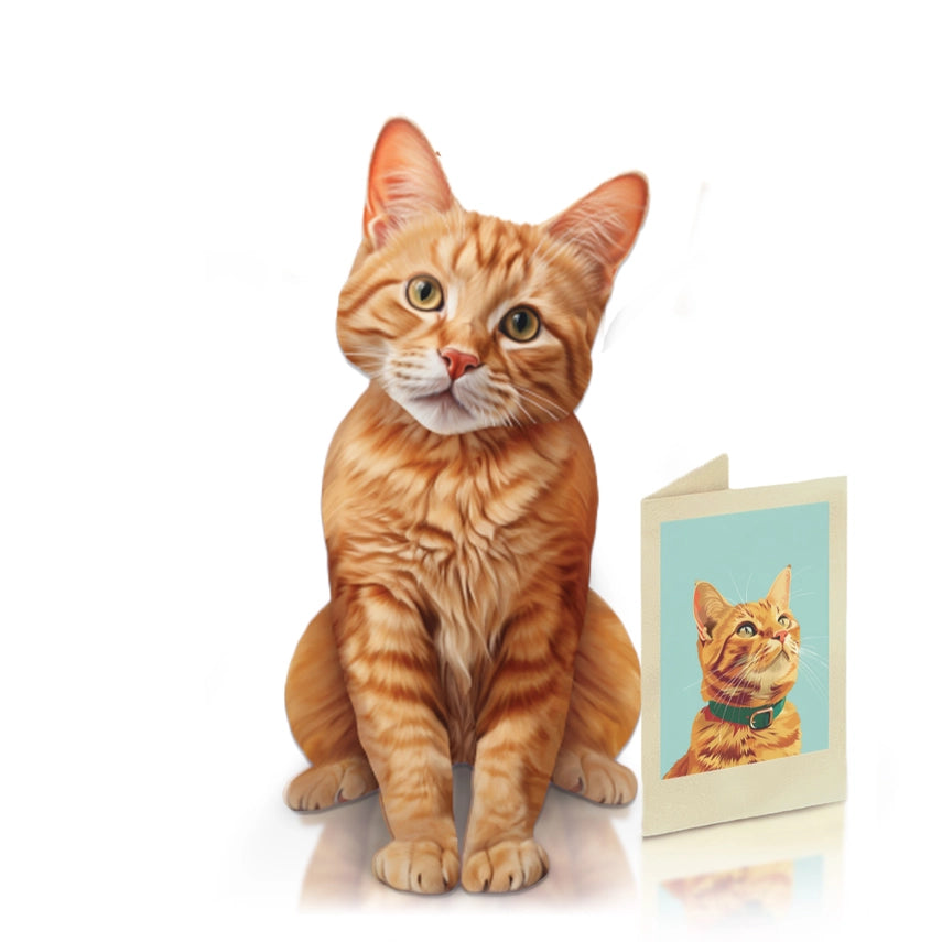 Orange Tabby | Pop-Up Greeting Card