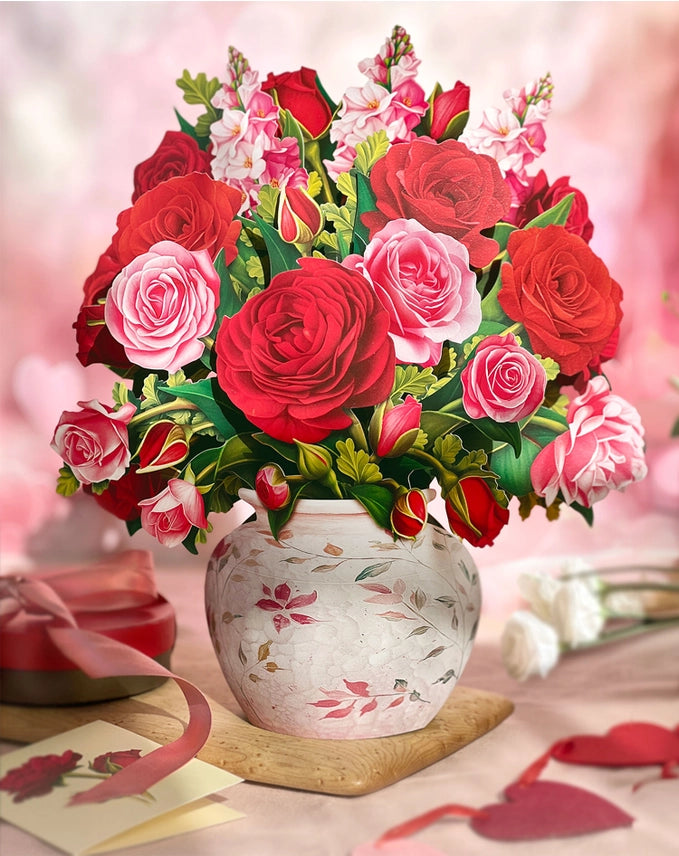 Blooming Roses | Pop-Up Greeting Card