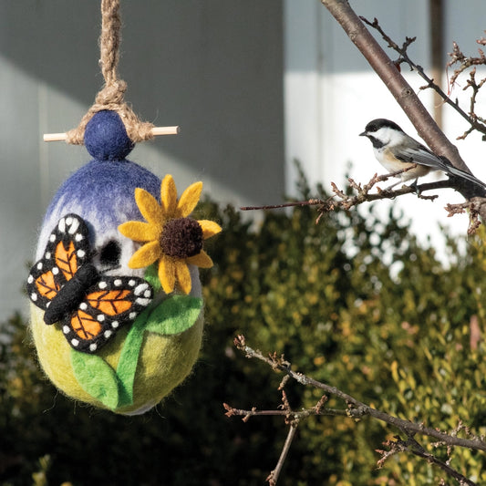 Butterfly Garden | Felt Birdhouse