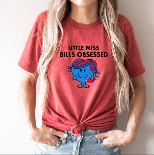 Little Miss Bills Obsessed T-Shirt | Buffalo Bills
