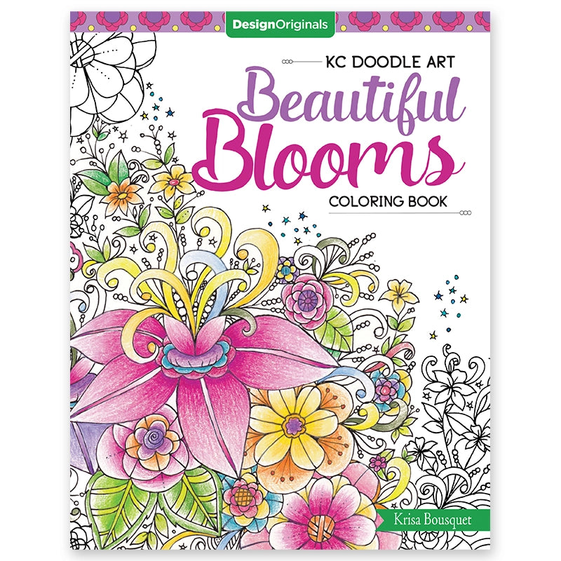 KC Doodle Art: Beautiful Blooms Coloring Book