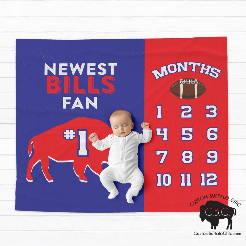 Baby Milestone Blanket | Buffalo Bills (NEW ARRIVAL)