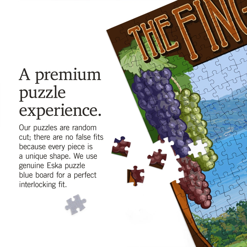 Finger Lakes, NY, Vineyard 1000PC Puzzle