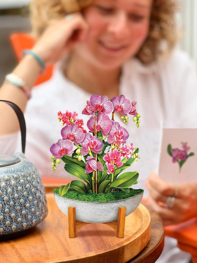 Mini Orchid Oasis | Pop-Up Greeting Card