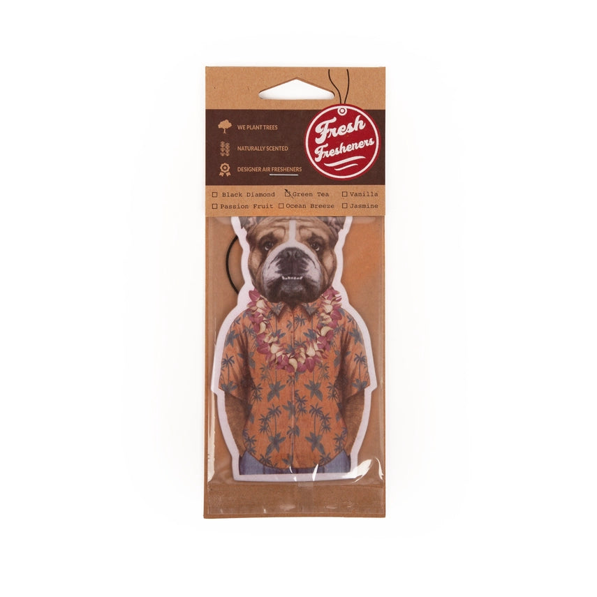 Bulldog In Hawaii Air Freshener