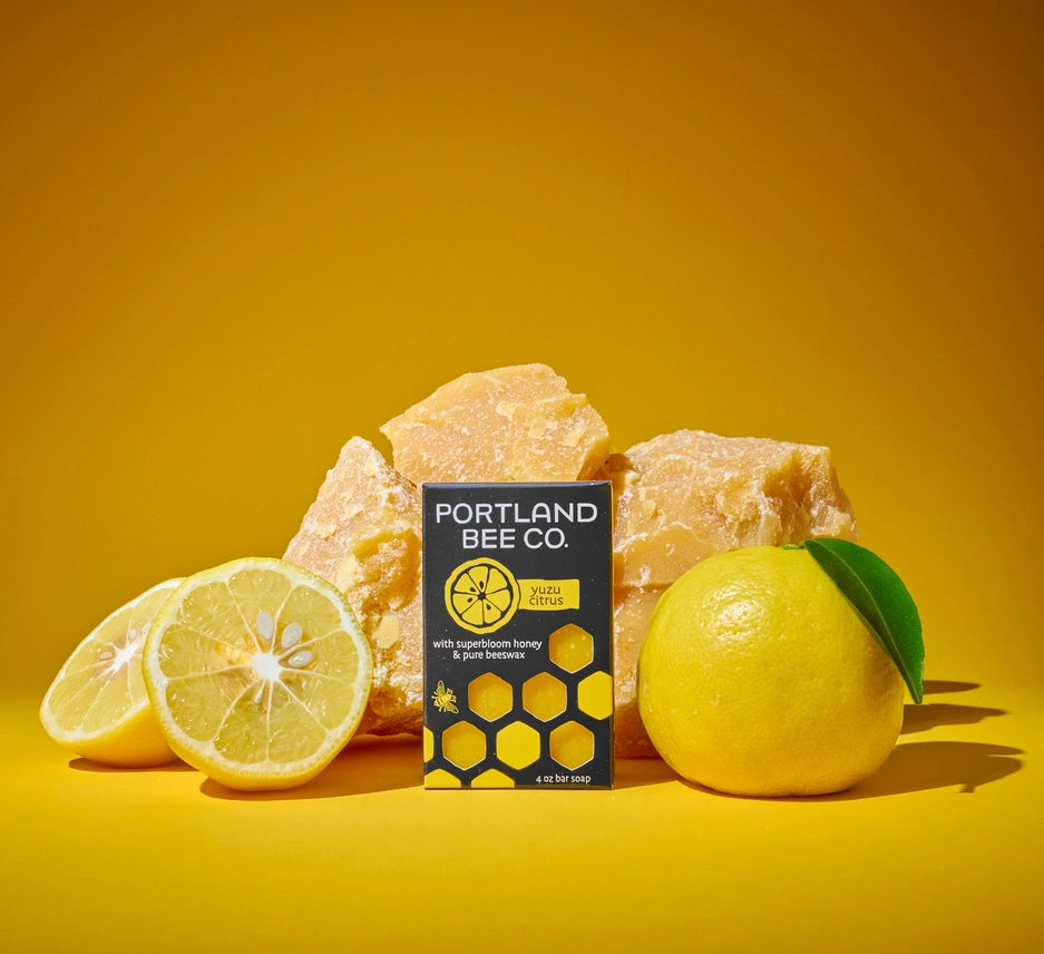 Yuzu Citrus & Honey Beeswax Bar Soap: Organic & Handmade