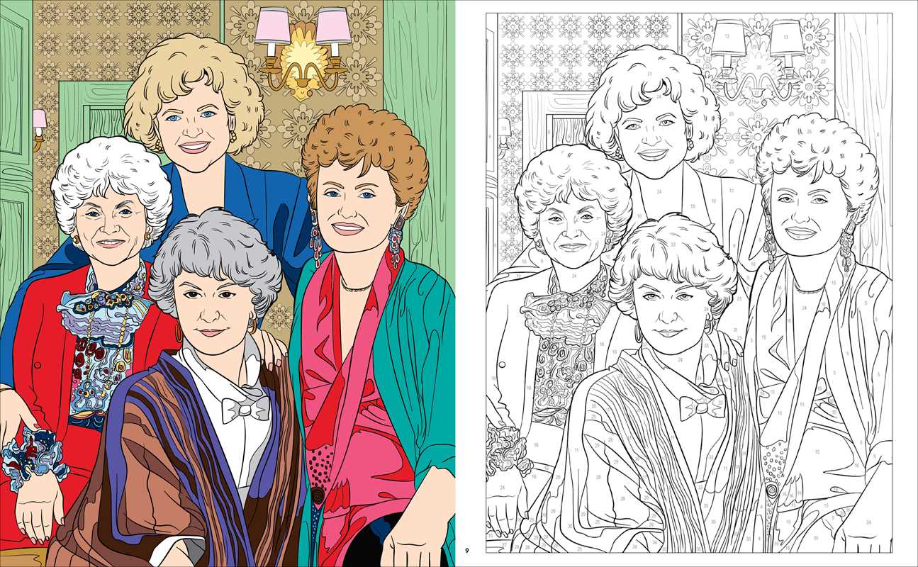 The Golden Girls Color-By-Number