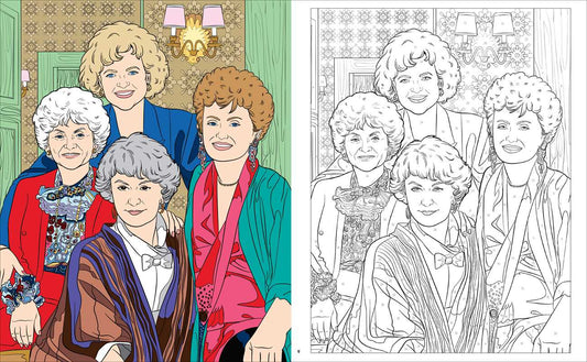 The Golden Girls Color-By-Number Book