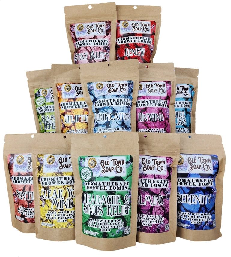 "Stay Alert" Aromatherapy Shower Bombs 8PK