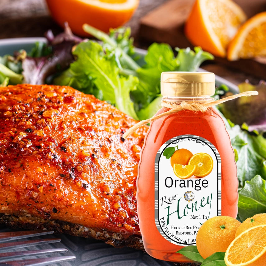 Orange Raw Honey 8oz (NEW ARRIVAL)