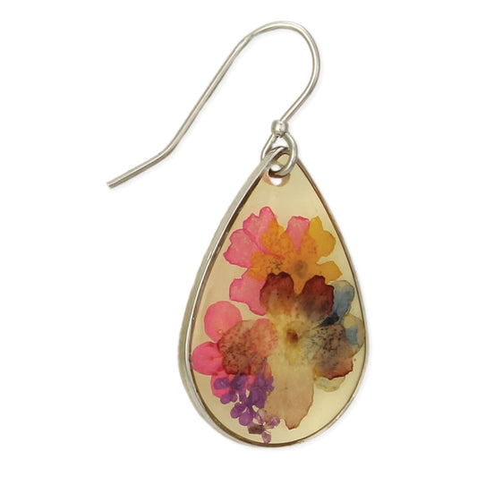 Floral Multicolor | Dried Flower Earrings