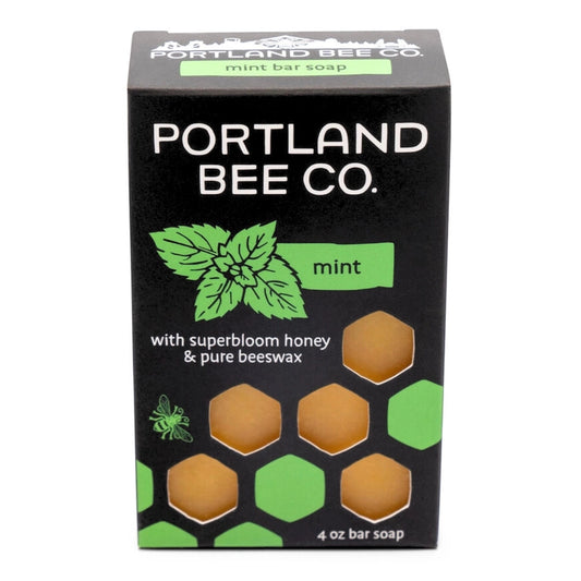 Mint & Honey Beeswax Bar Soap: Organic & Handmade