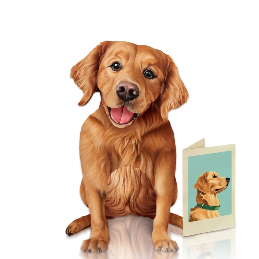 Golden Retriever | Pop-Up Greeting Card