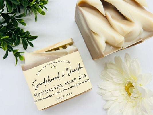 Sandalwood & Vanilla | Vegan Cold Process Soap Bar