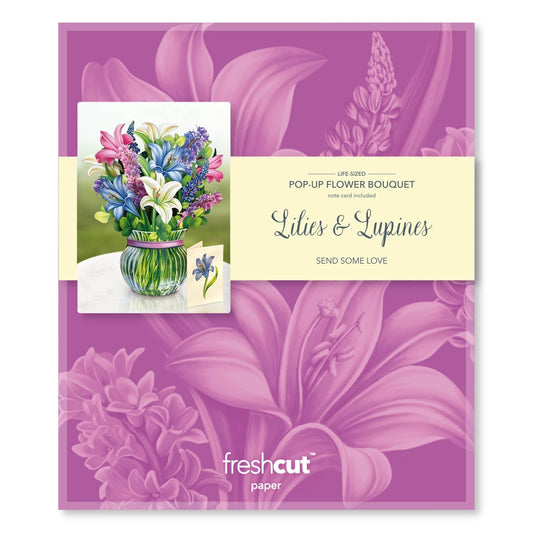 Lilies & Lupines | Pop-Up Greeting Card