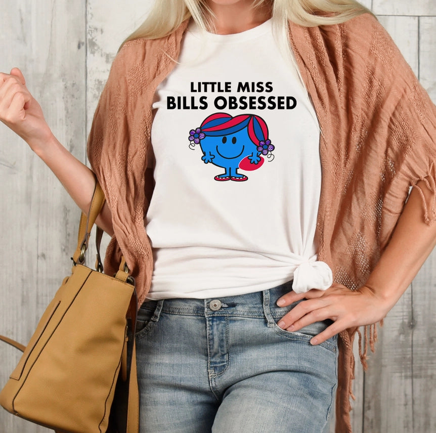 Little Miss Bills Obsessed T-Shirt | Buffalo Bills