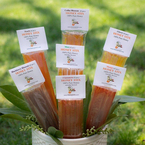 Flavored Honey Sticks 12PK