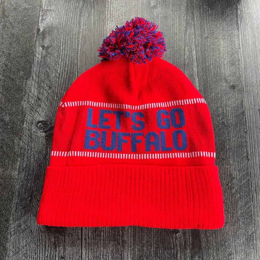 Let's Go Buffalo Pom-Pom Knit Hat | Buffalo Bills (NEW ARRIVAL)