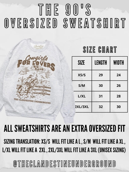 90's Football Champs Oversized Sweatshirt | Buffalo Bills