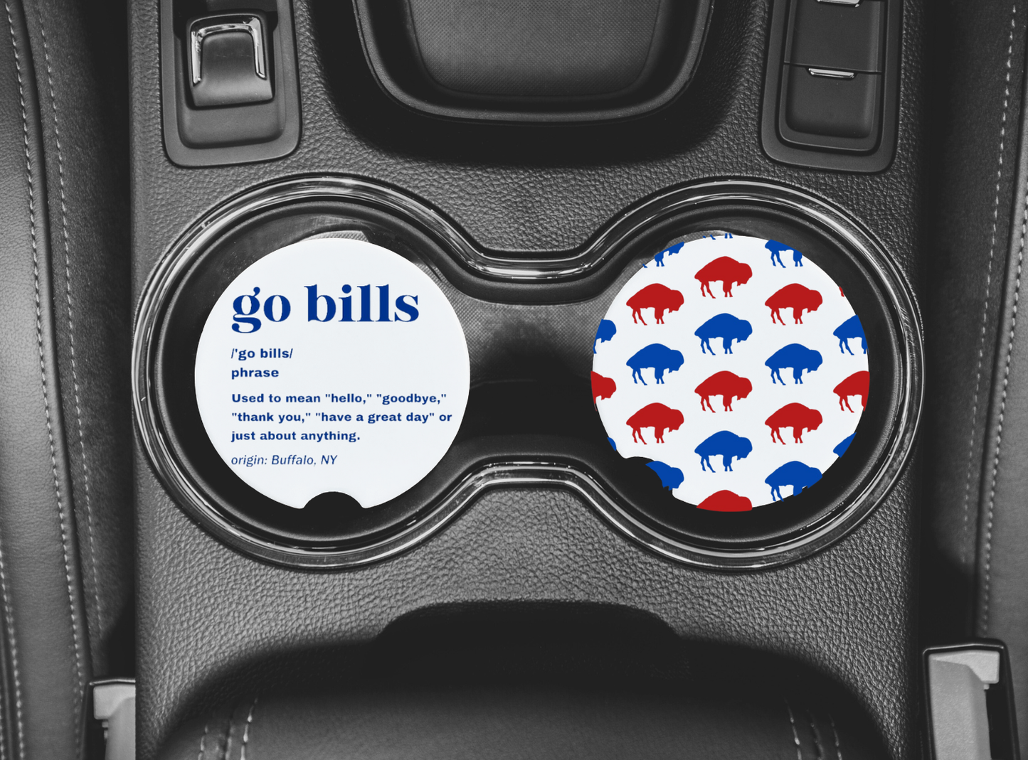 Let's Go Buffalo | Ceramic Car Coaster