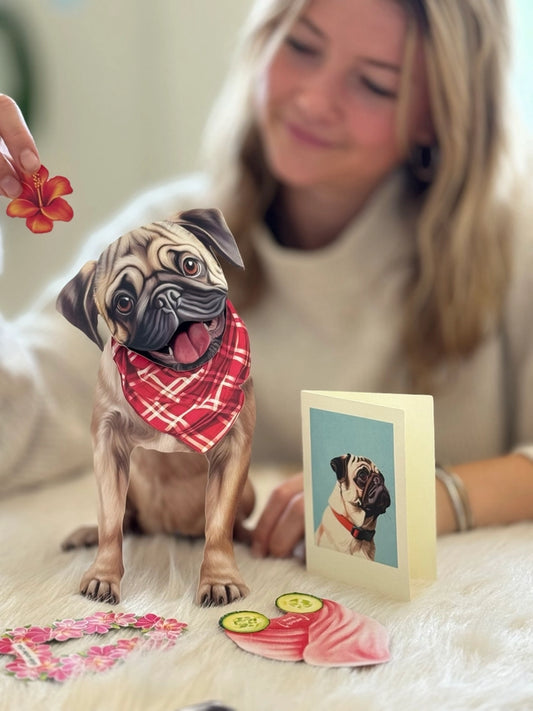 Pug | Pop-Up Greeting Card